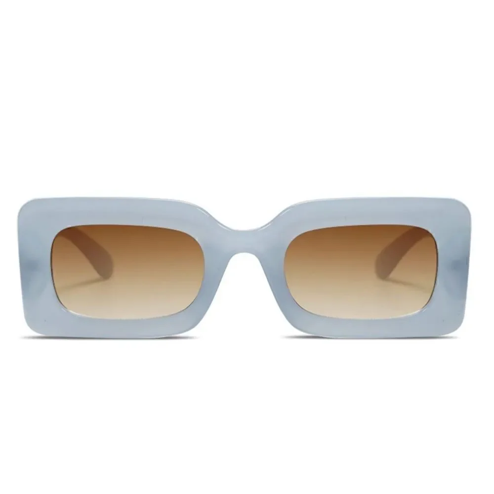 Baby Blue Chunky Square Sunglasses